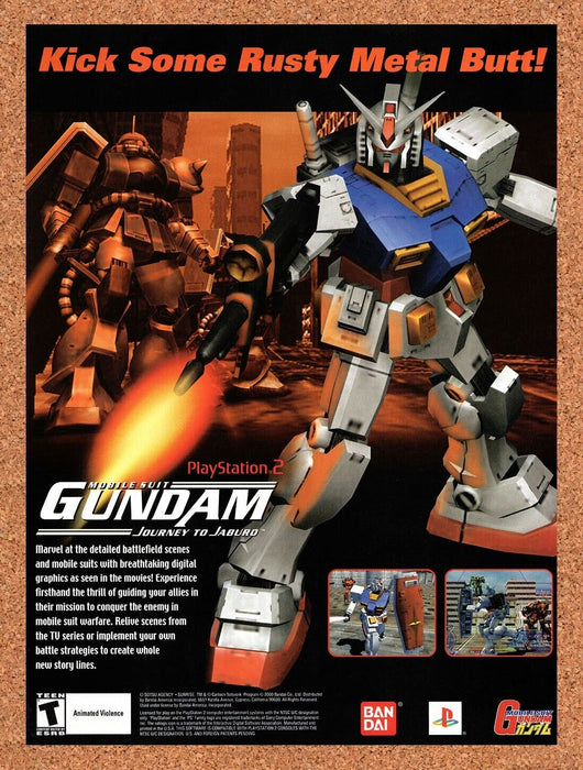 2001 Gundam Journey To Jaburo PS2 Original Ad v1 - for just $17.99! 