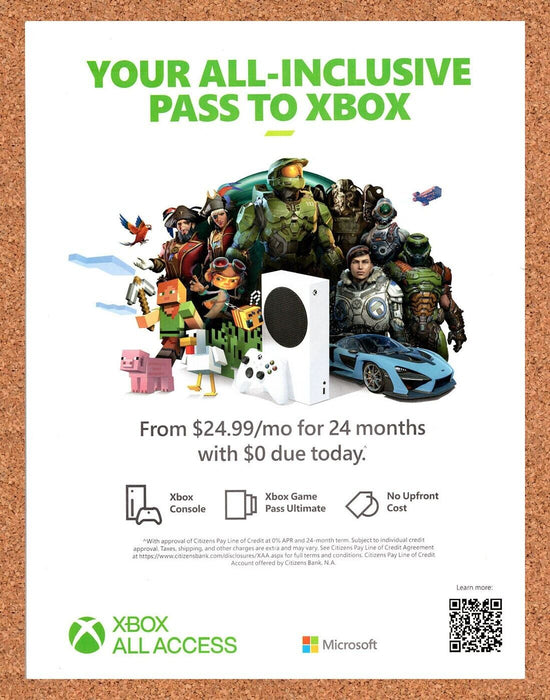 2022 Microsoft Xbox All Access Original Ad v1 - for just $17.99! 