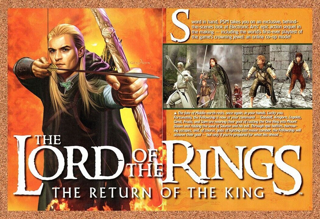 2003 Lord Of The Rings Return Of The King PS2 Original Ad - for just $21.49! 