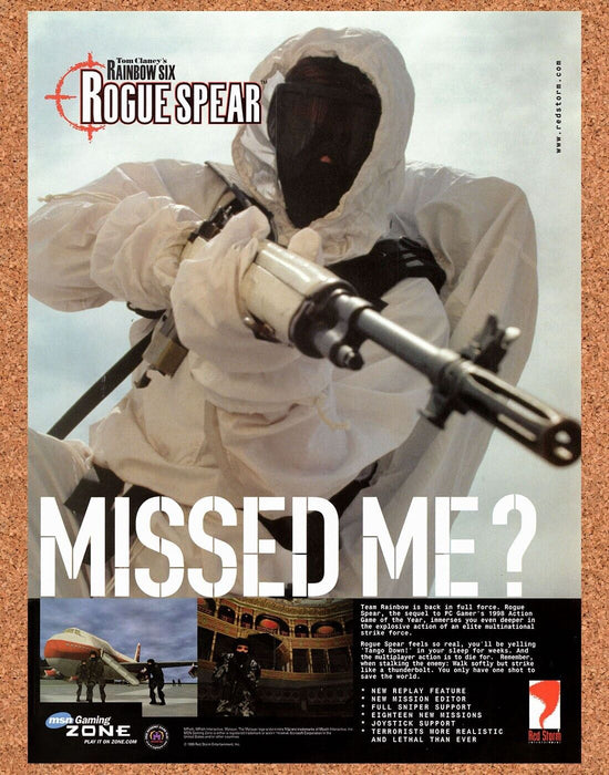 2000 Rainbow Six Rogue Spear Dreamcast Original Ad v2 - for just $17.99! 
