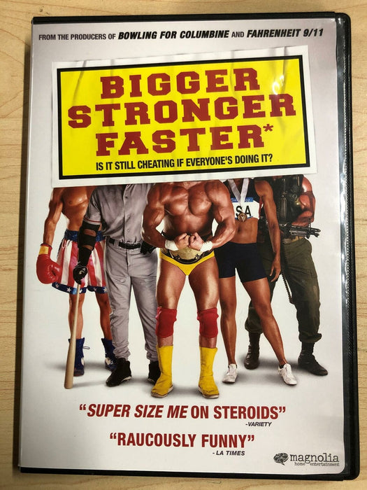 Bigger Stronger Faster (DVD, 2008) - L02 - for just $1.99! 