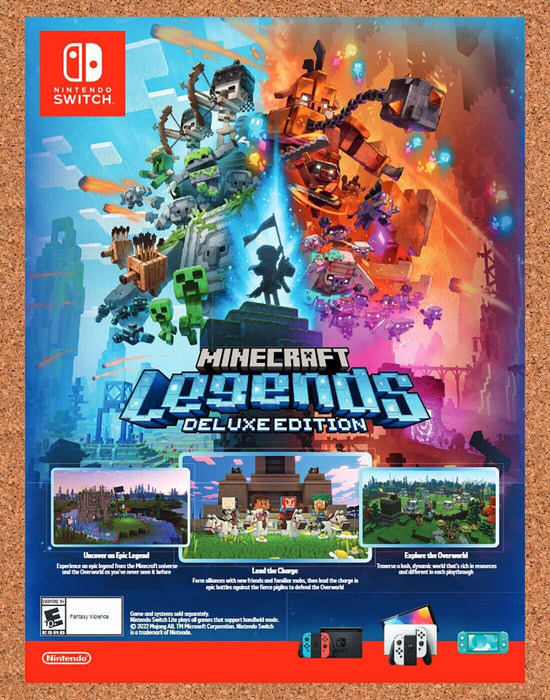 2023 Minecraft Legends Deluxe Edition Switch Original Ad - for just $17.99! 