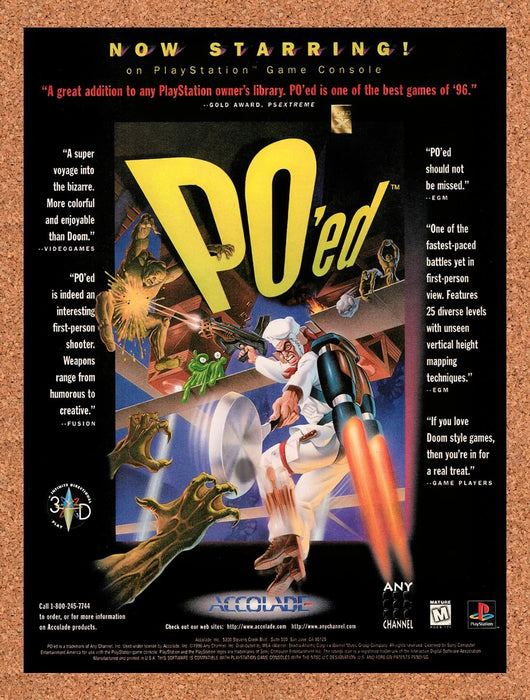 1996 PO'ed PS1 Original Ad v1 - for just $17.99! 
