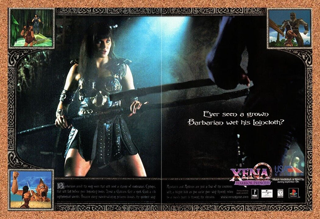 1999 Xena Warrior Princess PS1 Original Ad v1 - for just $21.49! 