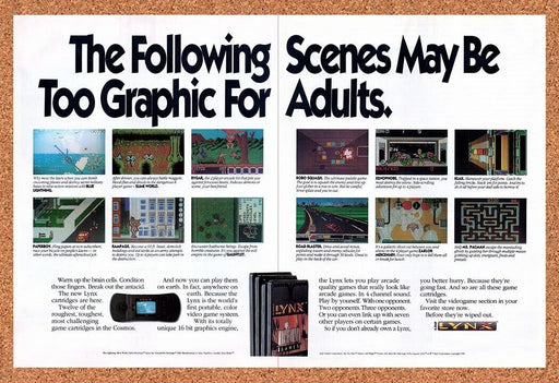 1991 Atari Lynx Console Original Ad v2 - for just $21.49! 