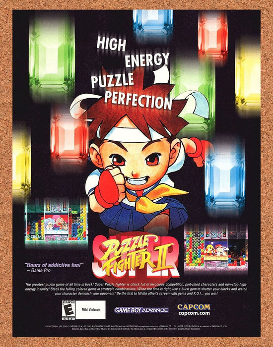 2003 Original Super Puzzle Fighter 2 GBA Ad - for just $17.99! 