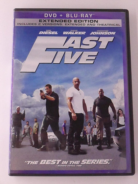 Fast Five (Blu-ray, DVD, extended edition, 2011) - K8 - for just $2.99! 
