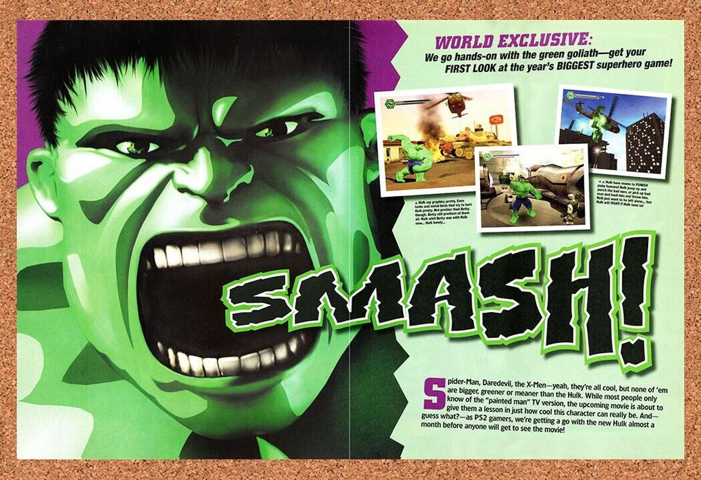 2003 Hulk PS2 Original Ad - for just $21.49! 