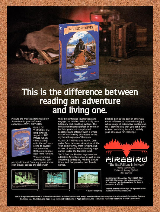 1987 Guild Of Thieves Amiga Original Ad v1 - for just $18.49! 