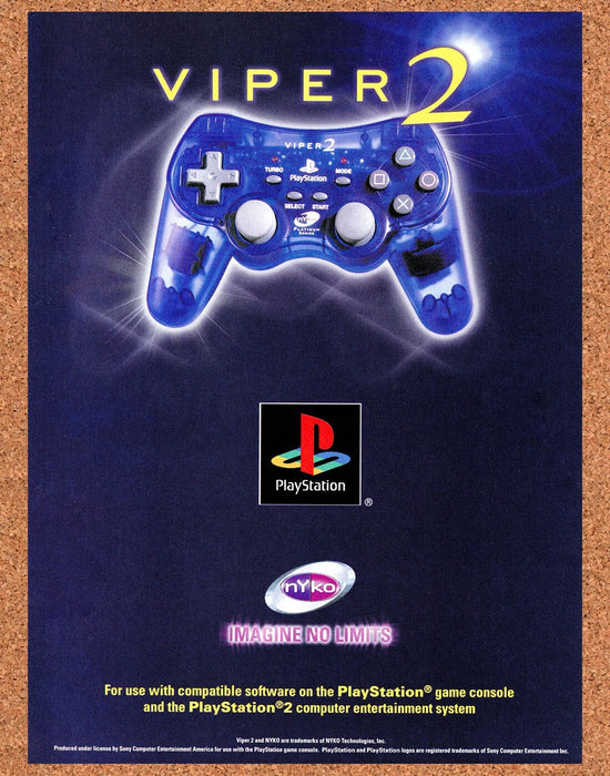 2001 PS1 Viper 2 Turbo Controller Original Ad v1 - for just $15.29! 