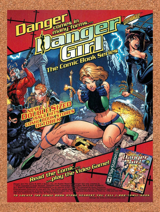 2000 Danger Girl PS1 Original Ad v2 - for just $19.49! 
