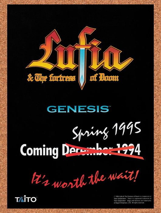 1995 Lufia Fortress Of Doom SNES Original Ad v6 - for just $18.29! 
