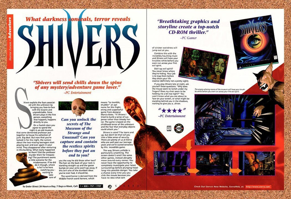 1996 Shivers PC Original Sierra Ad v2 - for just $21.99! 