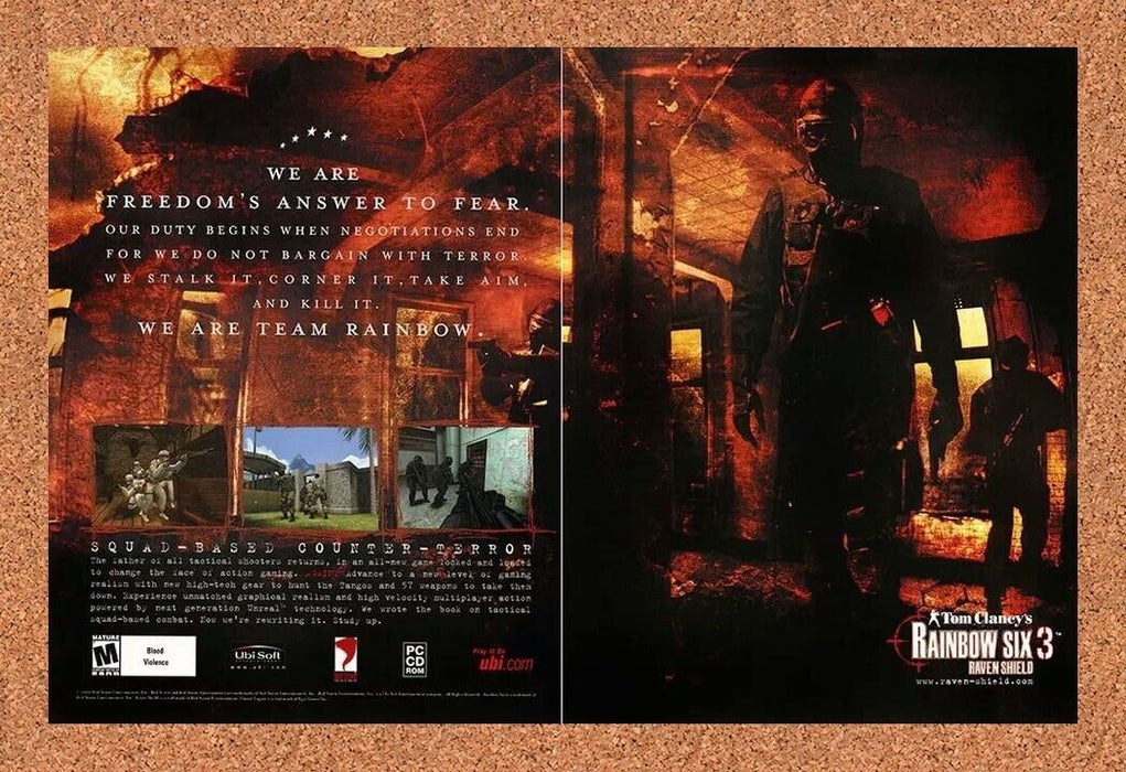 2005 Rainbow Six 3 Raven Shield PC Original Ad v6 - for just $22.49! 