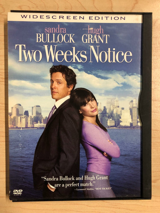 Two Weeks Notice (DVD, 2002, Widescreen) - J1231 - for just $1.99! 