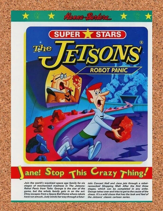 1992 Jetsons Robot Panic Gameboy Original Ad - for just $17.99! 