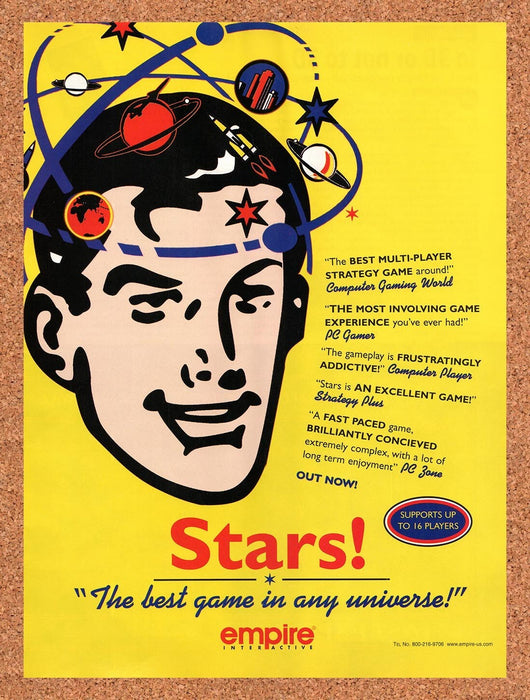 1997 Stars! Multi-Player PC Original Ad v1 - for just $17.99! 