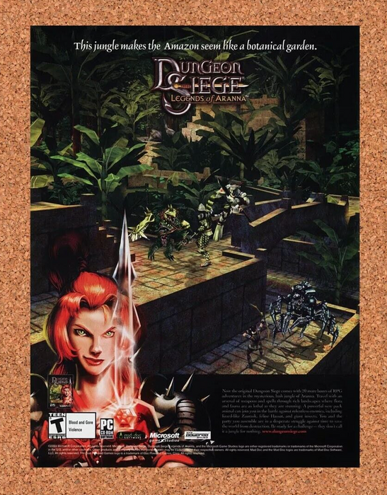 2005 Dungeon Siege Legend Of Aranna PC Original Ad - for just $17.99! 