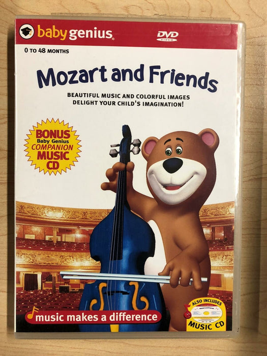 Mozart and Friends (DVD and CD, baby genius, 2005) - L03 - for just $1.99! 