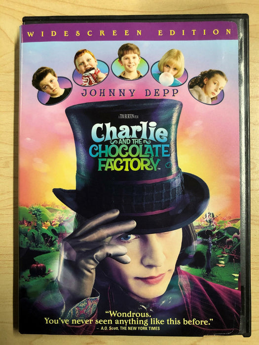 Charlie and the Chocolate Factory (DVD, Widescreen, 2005) - K9 - for just $1.99! 