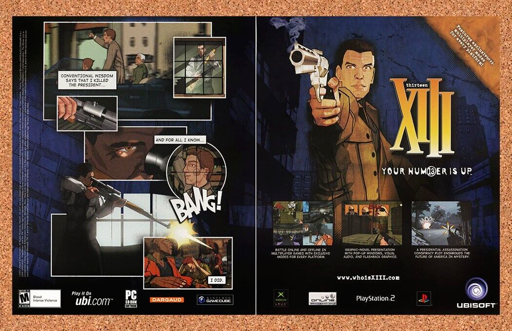 2005 XIII Thirteen PS2 Original Ad - for just $21.49! 