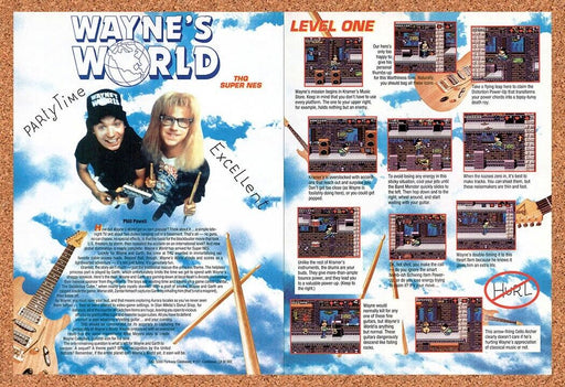 1993 Waynes World SNES Original Ad v1 - for just $19.34! 