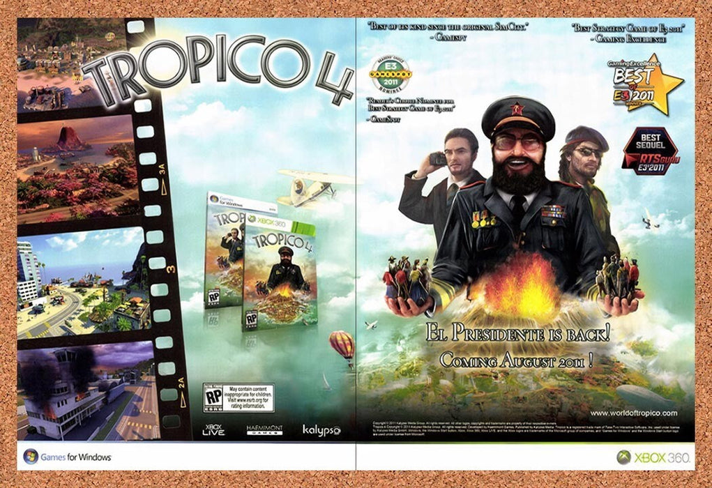2011 Tropico 4 Xbox 360 Original Ad v1 - for just $21.49! 