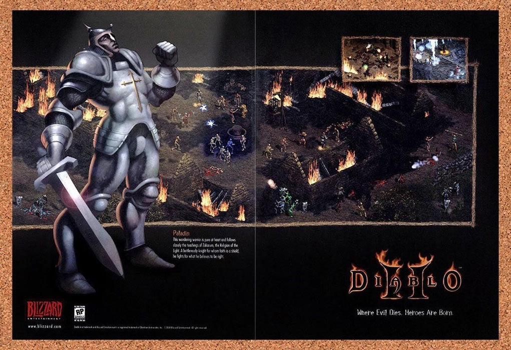 2000 Diablo II Paladin Original Advertisement vc5 - for just $24.99! 