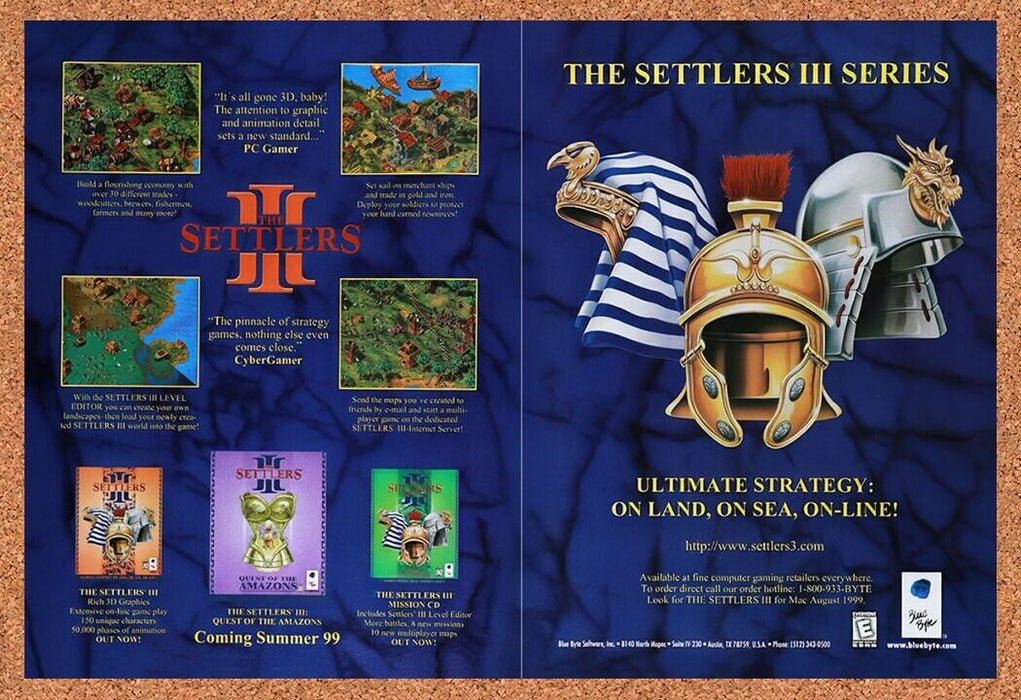 1999 Settlers III PC Original Ad v3 - for just $21.49! 