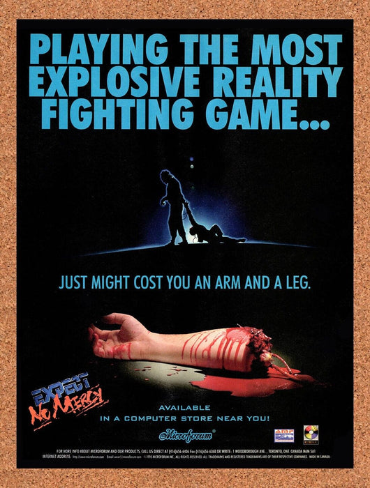 1995 Expect No Mercy PC Original Ad - for just $17.99! 