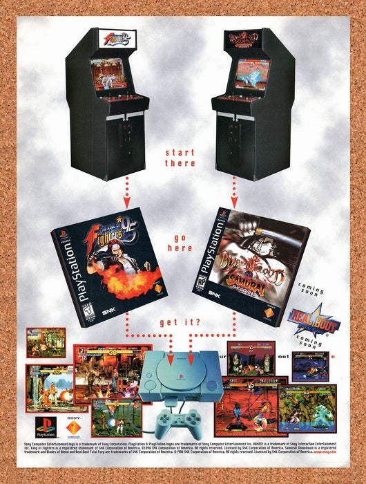 1996 Sony PS1 Arcade Games Original Ad - for just $17.99! 