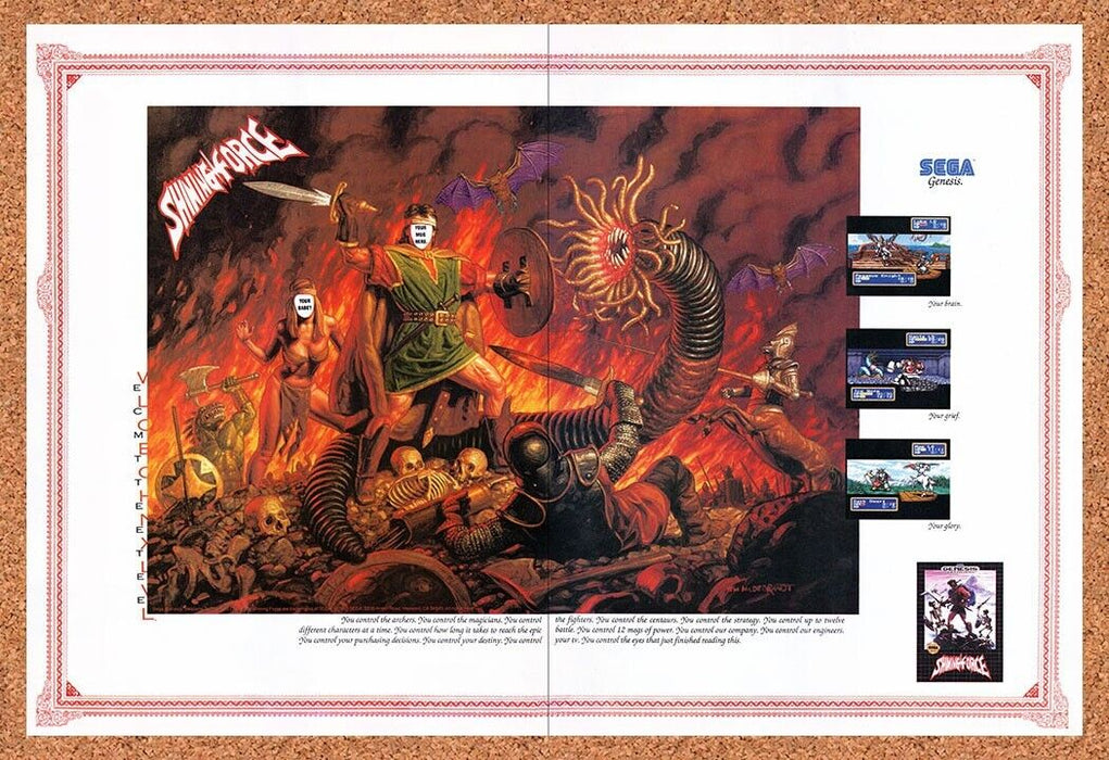 1993 Shining Force Genesis Original Ad v3 - for just $27.49! 