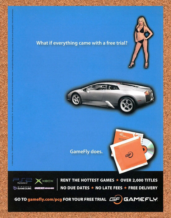 2004 GF PS2 Xbox Rental Original Ad - for just $17.99! 