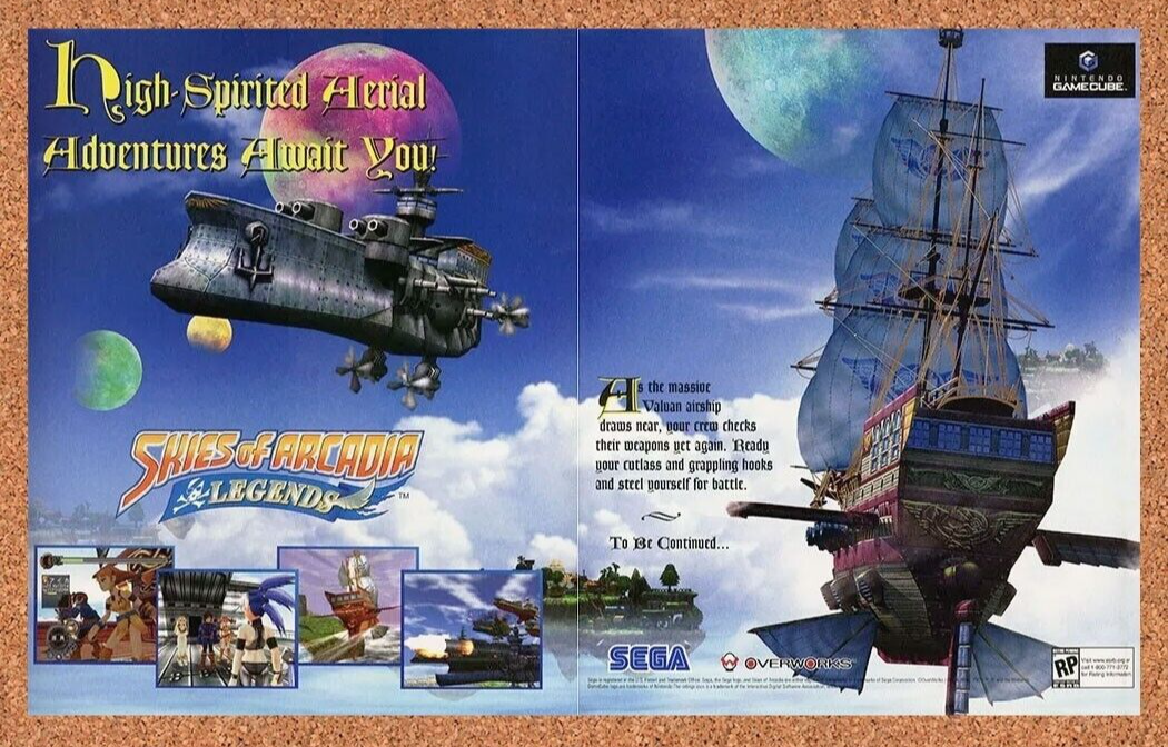 2002 Skies Of Arcadia Legends GameCube Original Ad - for just $21.49! 