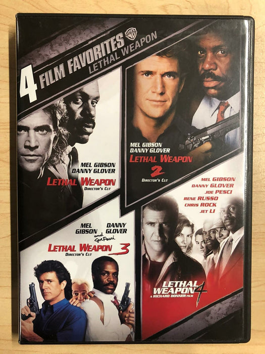 Lethal Weapon 1, 2, 3, 4 (DVD, 2-Disc, 4-film) - L04 - for just $4.99! 