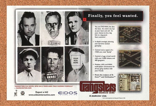 2000 Gangsters Organized Crime PC Original Ad - for just $21.49! 