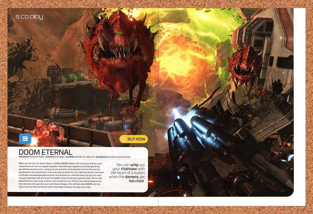 2020 Doom Eternal PS4 Original Ad - for just $21.49! 
