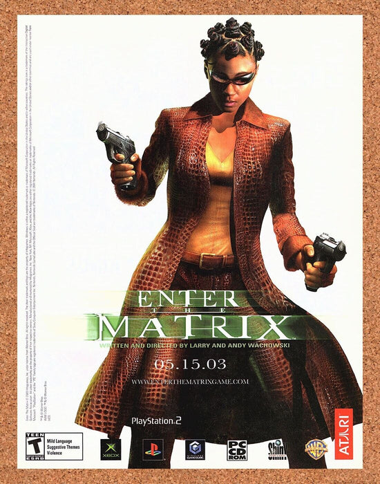2003 Enter The Matrix PS2 Original Ad - for just $17.99! 