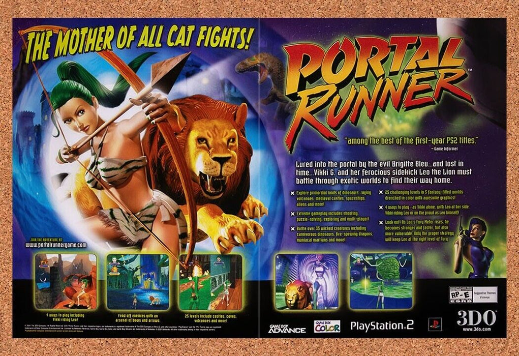 2001 Portal Runner PS2 Original Ad v2 - for just $21.99! 