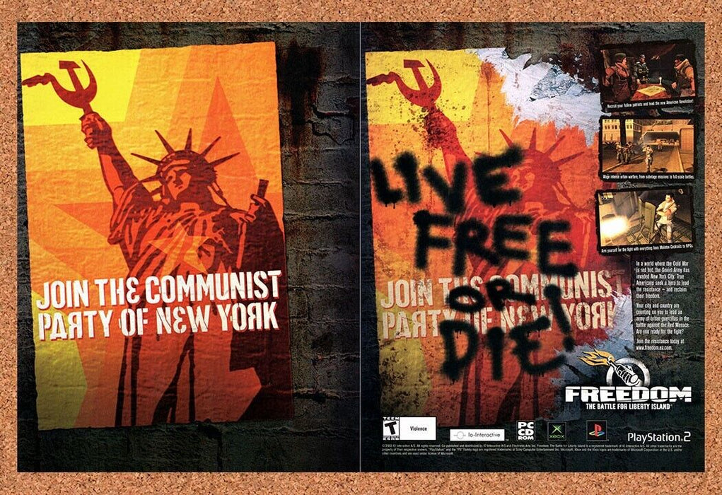 2003 Freedom The Battle For Liberty Island PS2 Original Ad - for just $21.49! 