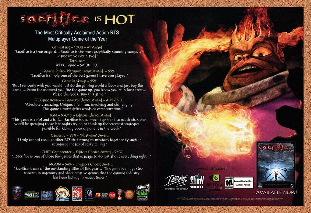 2003 Sacrifice PC Original Ad - for just $21.49! 