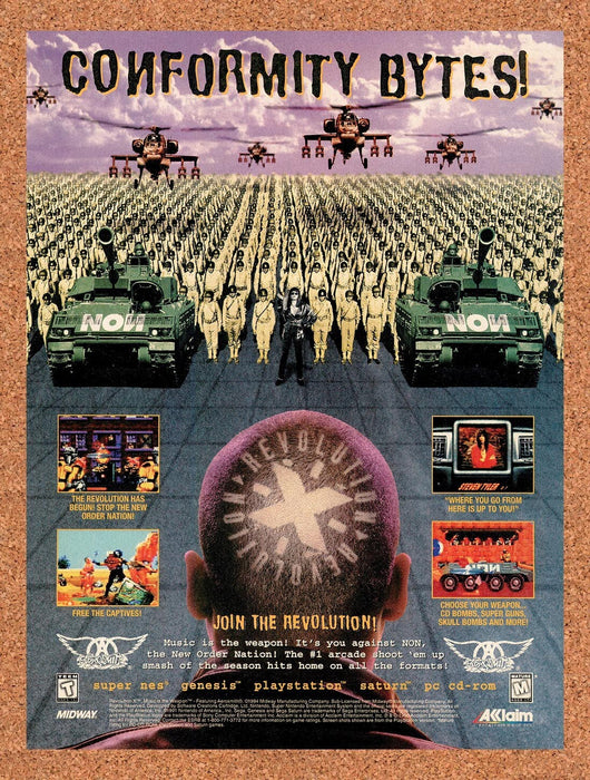 1996 Revolution X SNES Original Ad v1 - for just $17.99! 