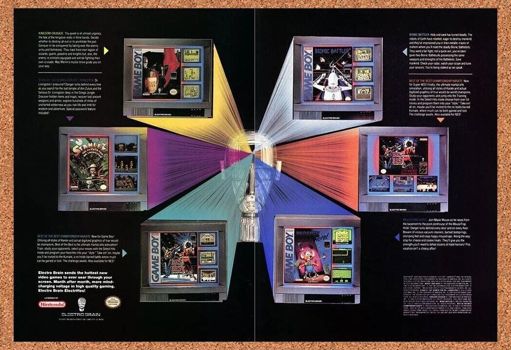 1992 Electro Brain Nintendo Game Boy Games Original Ad - for just $21.49! 