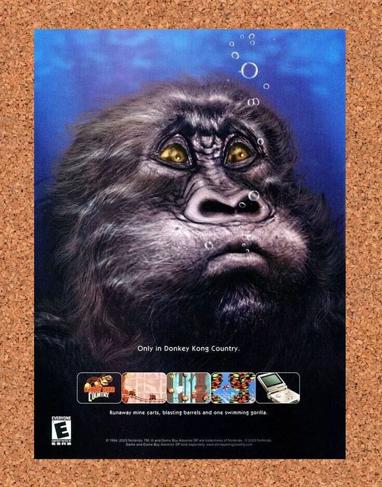 2004 Donkey Kong Country GBA Original Ad v1 - for just $17.99! 