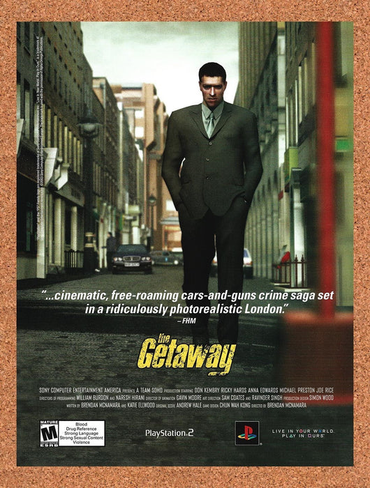 2003 The Getaway PS2 Original Advertisement v3 - for just $19.49! 