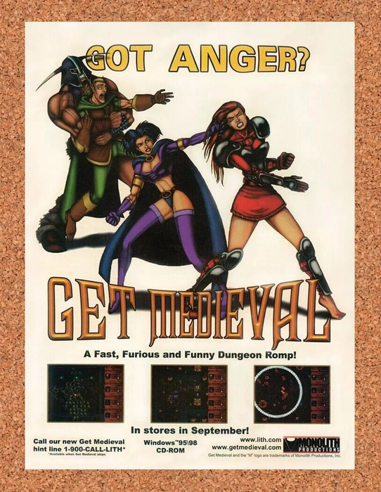 2000 Get Medieval PC Original Ad - for just $17.99! 