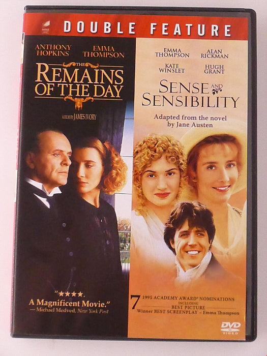 Remains of the Day - Sense and Sensibility (DVD, Double Feature) - K7 - for just $3.99! 