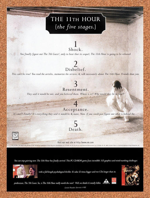 1996 11th Hour PC Original Ad v1 - for just $17.99! 