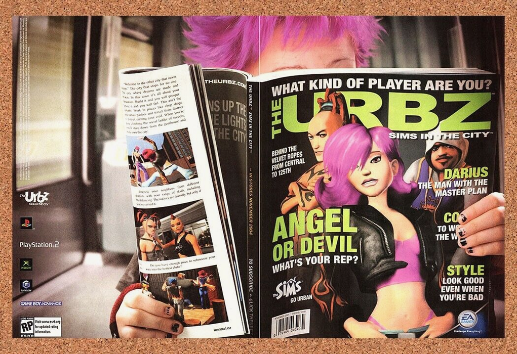 2004 The Urbz PS2 Original Ad - for just $21.49! 