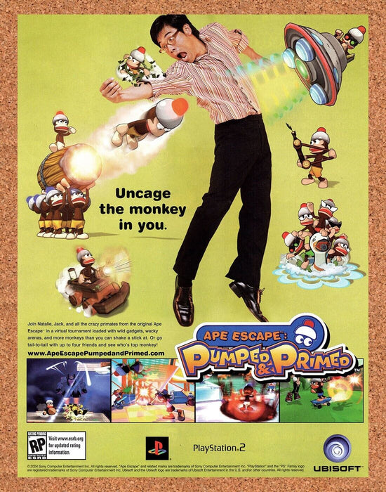 2004 Ape Escape Pumped & Primed PS2 Original Ad v1 - for just $17.99! 